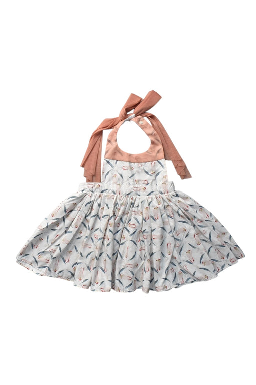 A Multicolour Sleeveless Dresses from MarlMarl in size 12-18M for girl. (Front View)