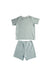 A Green Shorts Sets from Mori in size 3T for boy. (Back View)