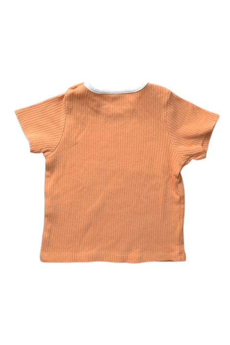 A Orange Short Sleeve Tops from Mori in size 6-12M for boy. (Back View)