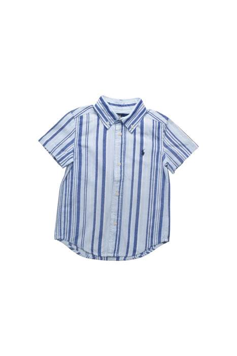 A Blue Short Sleeve Shirts from Ralph Lauren in size 3T for boy. (Front View)