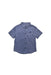 A Blue Short Sleeve Shirts from Emporio Armani in size 4T for boy. (Front View)