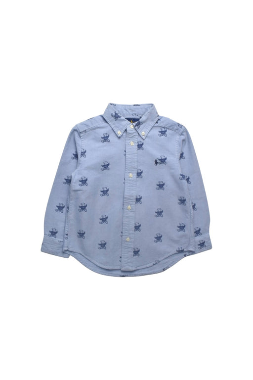 A Blue Long Sleeve Shirts from Ralph Lauren in size 3T for boy. (Front View)
