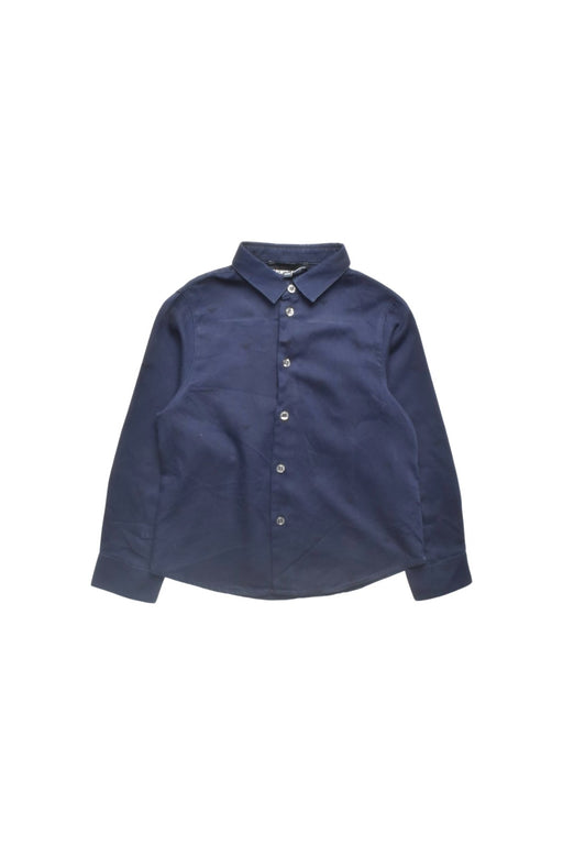A Navy Long Sleeve Shirts from Emporio Armani in size 4T for boy. (Front View)
