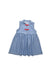 A Blue Sleeveless Dresses from Oeteo in size 4T for girl. (Front View)