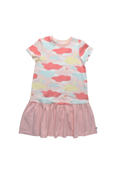 A Multicolour Short Sleeve Dresses from Oeteo in size 3T for girl. (Front View)