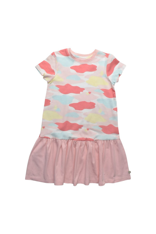 A Multicolour Short Sleeve Dresses from Oeteo in size 3T for girl. (Front View)