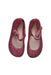 A Pink Flats from Mini Melissa Campana in size 4T for girl. (Back View)
