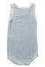 A Blue Sleeveless Bodysuits from Petit Bateau in size 6-12M for boy. (Back View)