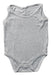 A Grey Sleeveless Bodysuits from Mori in size 6-12M for boy. (Front View)