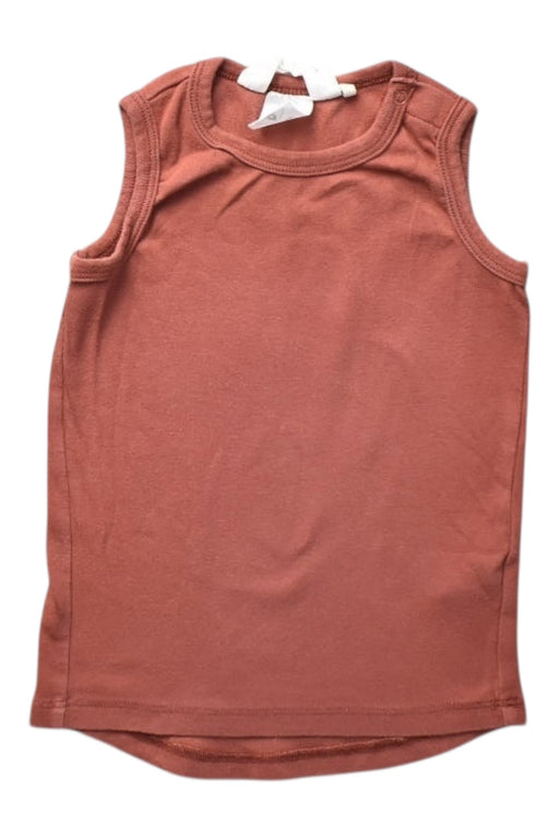 A Orange Sleeveless T Shirts from SUSUKOSHI  in size 6-12M for boy. (Front View)