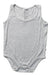 A Grey Sleeveless Bodysuits from Mori in size 6-12M for boy. (Front View)