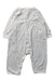 A White Onesies from Petit Bateau in size 3-6M for boy. (Front View)