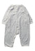 A White Onesies from Petit Bateau in size 3-6M for boy. (Front View)