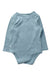 A Blue Long Sleeve Bodysuits from Mori in size 6-12M for boy. (Back View)