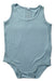 A Blue Sleeveless Bodysuits from Mori in size 18-24M for boy. (Front View)