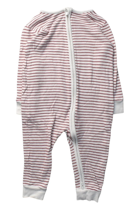 A White Onesies from Mori in size 12-18M for girl. (Front View)