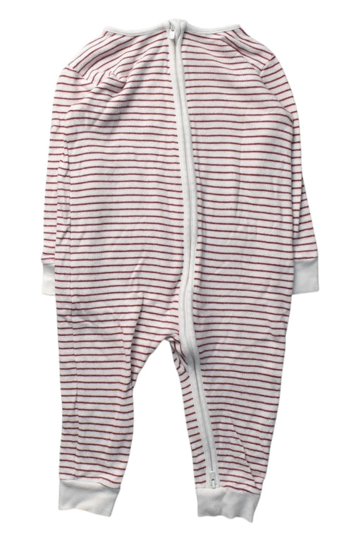A White Onesies from Mori in size 12-18M for girl. (Front View)