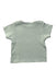 A Green Short Sleeve T Shirts from Mori in size 6-12M for boy. (Back View)