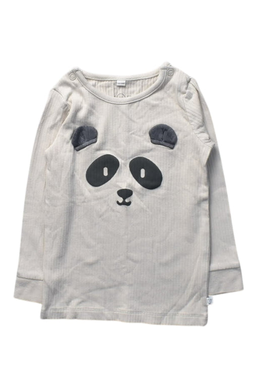 A Grey Long Sleeve T Shirts from Mori in size 12-18M for boy. (Front View)