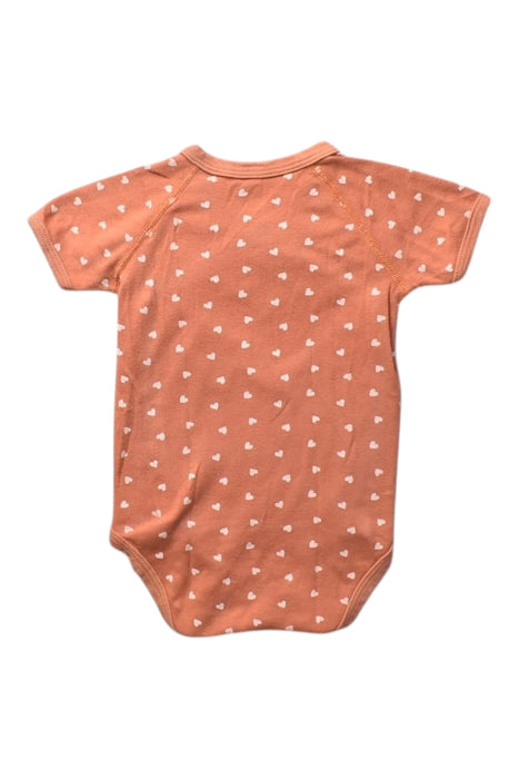 A Orange Short Sleeve Bodysuits from Petit Bateau in size 6-12M for girl. (Back View)