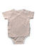 A Pink Short Sleeve Bodysuits from Mori in size 3-6M for girl. (Back View)
