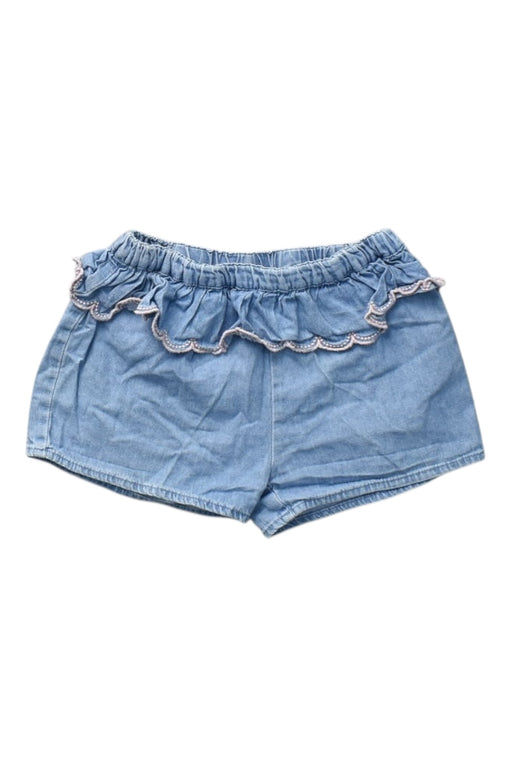 A Blue Shorts from Seed in size 12-18M for girl. (Front View)