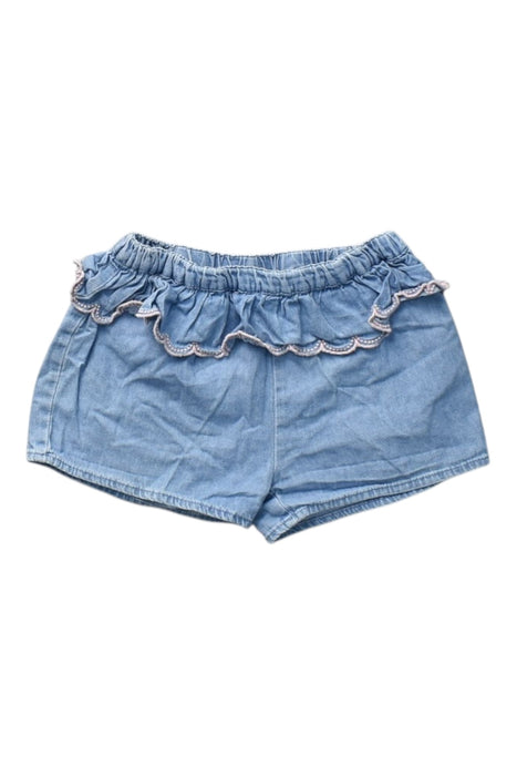 A Blue Shorts from Seed in size 12-18M for girl. (Front View)