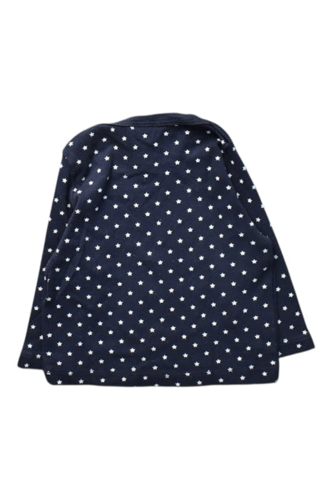 A Navy Long Sleeve Tops from Petit Bateau in size 3-6M for girl. (Back View)