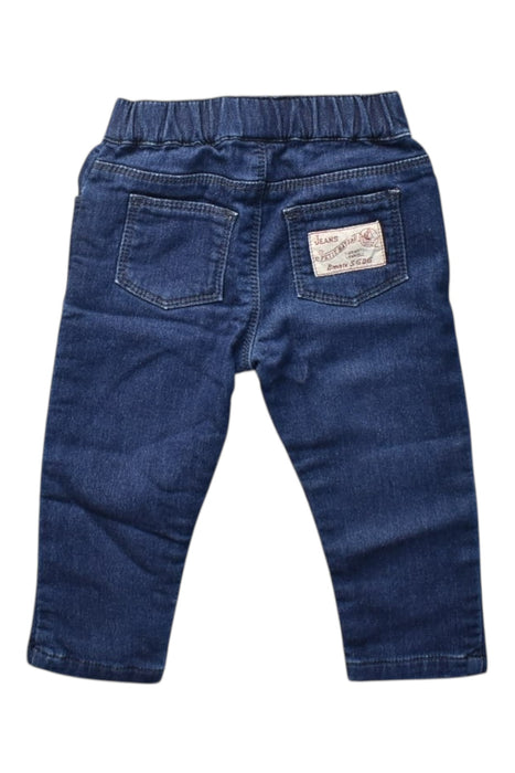 A Navy Jeans from Petit Bateau in size 3-6M for boy. (Back View)