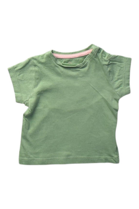 A Green Short Sleeve T Shirts from Mothercare in size 6-12M for girl. (Front View)