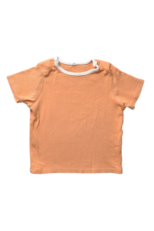 A Orange Short Sleeve T Shirts from Mori in size 12-18M for boy. (Front View)