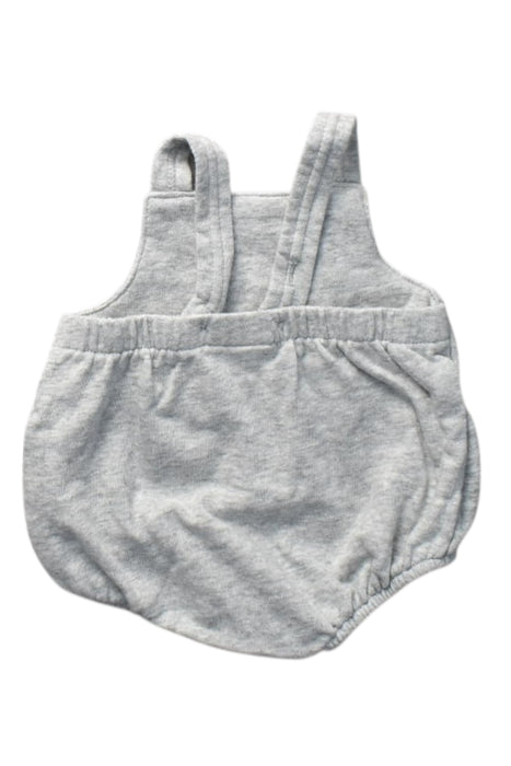 A Grey Sleeveless Rompers from Seed in size Newborn for girl. (Back View)