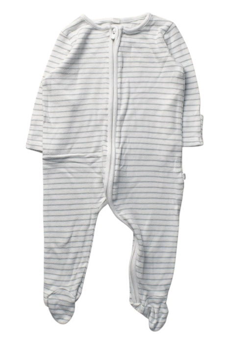 A White Onesies from Mori in size 3-6M for boy. (Front View)