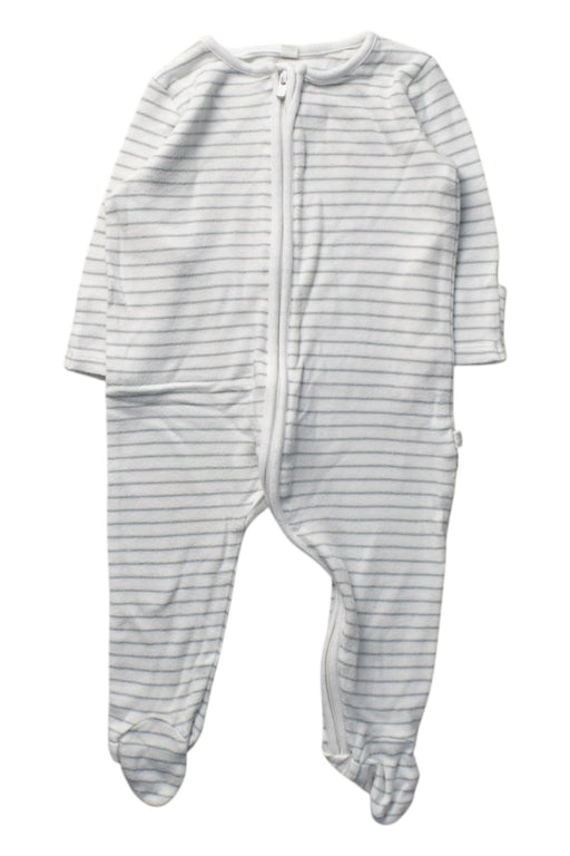 A White Onesies from Mori in size 3-6M for boy. (Front View)
