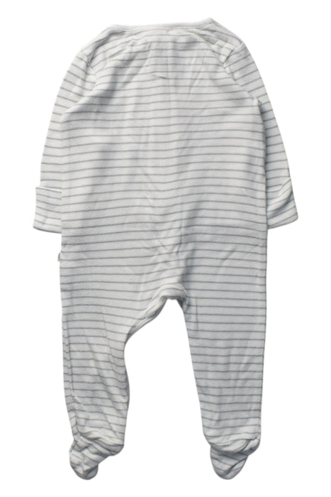 A White Onesies from Mori in size 3-6M for boy. (Back View)