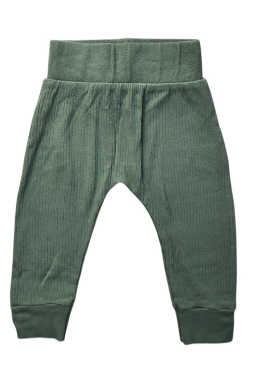 A Green Sweatpants from Mori in size 6-12M for boy. (Front View)