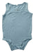 A Blue Sleeveless Bodysuits from Mori in size 6-12M for boy. (Front View)