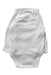 A White Long Sleeve Bodysuits from Mori in size Newborn for girl. (Back View)