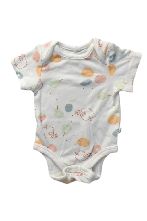 A Multicolour Short Sleeve Bodysuits from Mori in size Newborn for girl. (Front View)