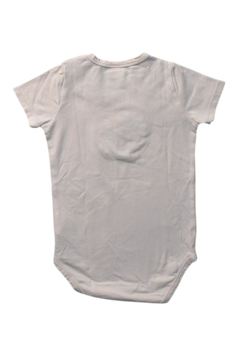A Peach Short Sleeve Bodysuits from Seed in size 6-12M for girl. (Back View)