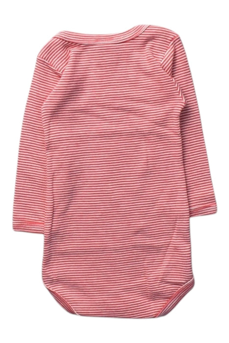 A Pink Long Sleeve Bodysuits from Petit Bateau in size 3-6M for boy. (Back View)