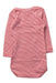 A Pink Long Sleeve Bodysuits from Petit Bateau in size 3-6M for boy. (Back View)