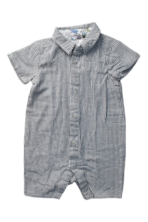 A Blue Short Sleeve Rompers from Mamas & Papas in size 6-12M for boy. (Front View)
