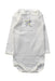 A White Long Sleeve Bodysuits from Petit Bateau in size 3-6M for boy. (Front View)