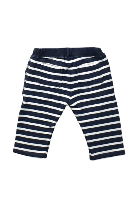 A Navy Casual Pants from Petit Bateau in size 3-6M for boy. (Back View)