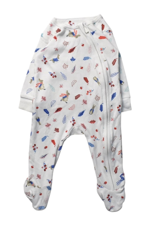 A White Onesies from Joules in size 3-6M for boy. (Front View)