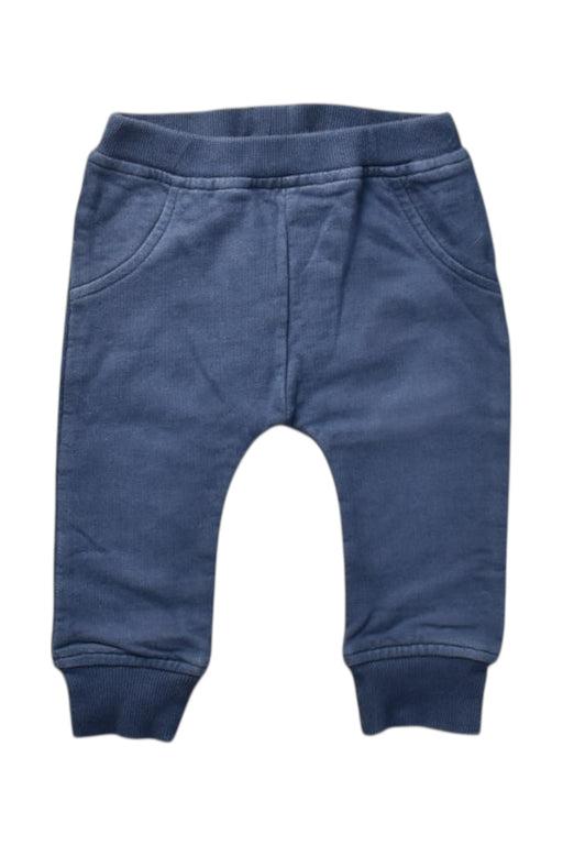 A Blue Sweatpants from Mori in size 6-12M for boy. (Front View)