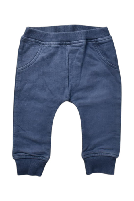 A Blue Sweatpants from Mori in size 6-12M for boy. (Front View)