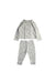 A Grey Pyjama Sets from Mori in size 6-12M for boy. (Front View)