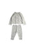 A Grey Pyjama Sets from Mori in size 6-12M for boy. (Front View)